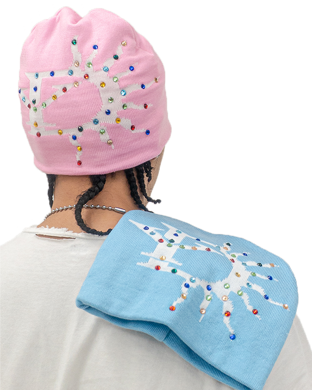isecai Whimgy Beanie Blue×Pink 新作の 限定商品 Whimgy Beanie Blue×Pink isecai ビーニー 【公式通販】