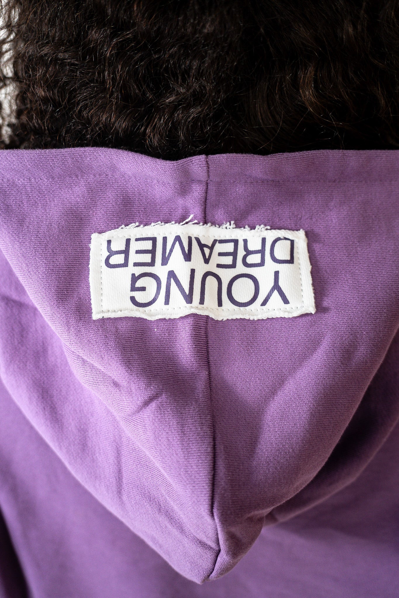 Purple "Striped hoodie"