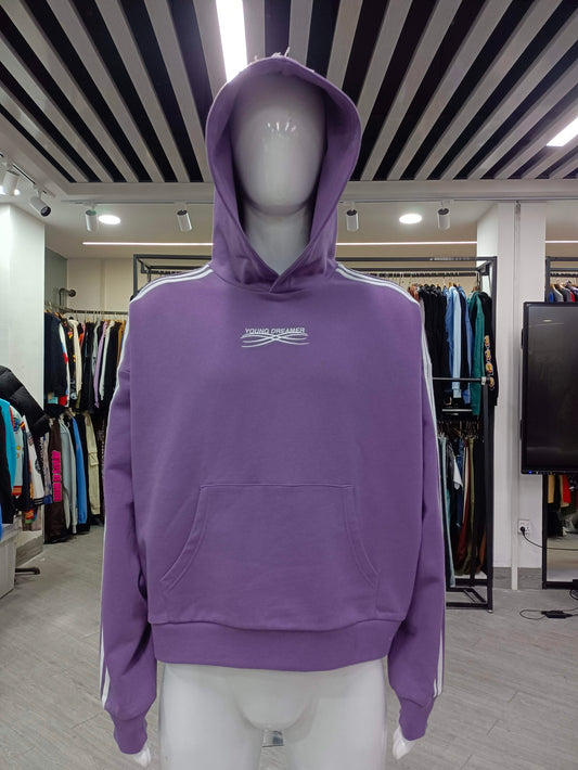 Purple "Striped hoodie"
